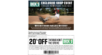 20% Off Dick's Sporting Goods Coupon (1/14-1/17 and 2/25-2/28)